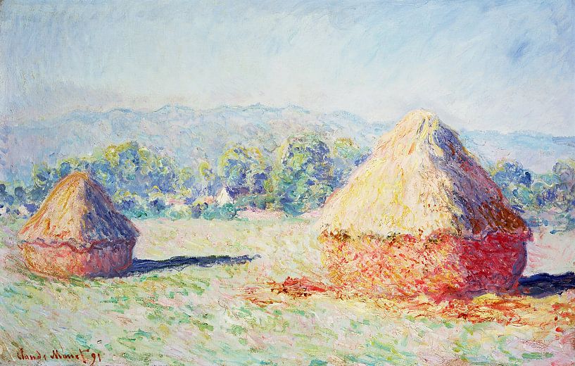 Claude Monet,Heuhaufen in der Sonne von finemasterpiece