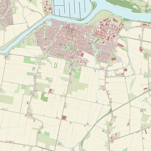 Kaart van Oud-Beijerland