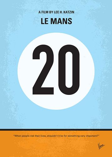 No038 My Le Mans minimal movie poster