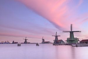 Mills Zaanse Schans bei Sonnenaufgang