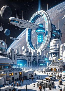 Poort naar de sterren: Een futuristische maankolonie van atiq fauzi