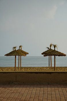 Strandhäuschen im Nachmittagslicht