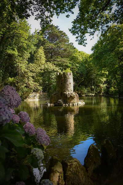 Castle on the water, Sintra, Portugal by Merel Pape Photography