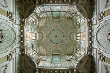 Magnificent ceiling in old dilapidated villa by Inge van den Brande