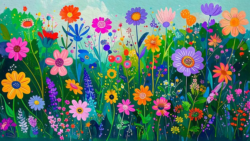 Un été exubérant ! Jardin de fleurs coloré par Studio Pieternel