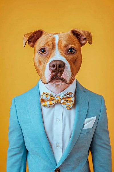 Amerikaanse Staffordshire Terrier van Poster Art Shop