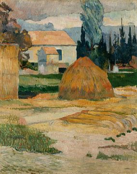 Landschap bij Arles, Paul Gauguin - 1888