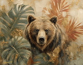 Imperial Jungle-Kollektion – Grizzlybär von Johannas Art Creations
