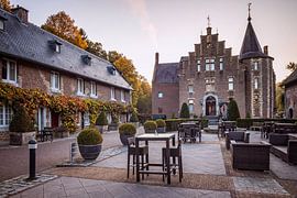 Sunrise on the courtyard of Terworm Castle by Rob Boon
