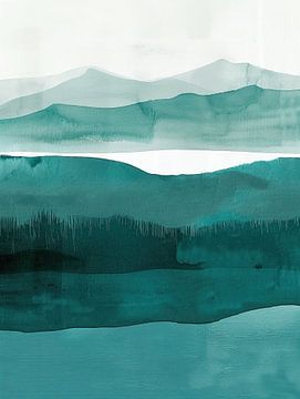 Landschap Scandinavisch minimalistisch werk van Modern Collection