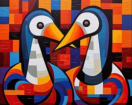 Playful feather talk by ARTEO Paintings