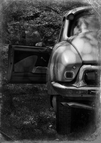 Citroën ID 19  Retro zwart-wit