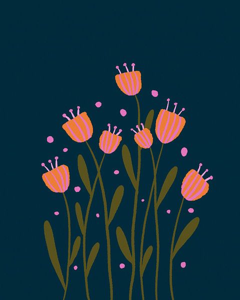 Fleurs fantaisistes par Angela Minca