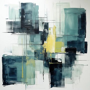 Abstracte vierkante vormen van Bert Nijholt