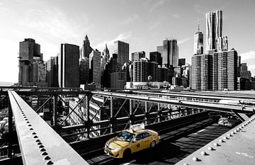 Gele taxi in New York van Edward van Hees