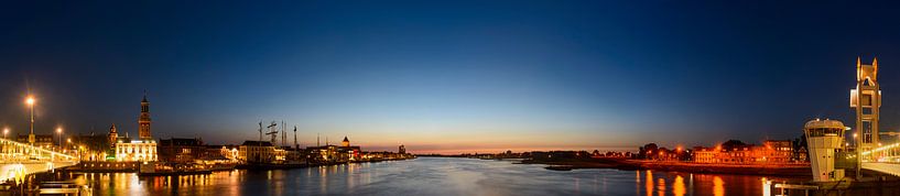 Kampen panorama met zicht op de IJssel van Sjoerd van der Wal Fotografie
