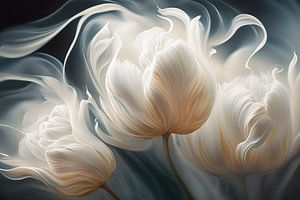 Witte tulpen van Bert Nijholt