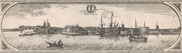 Gezicht op Delfshaven, Joost van Geel (1666)