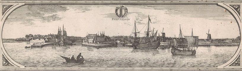 View of Delfshaven, Joost van Geel (1666) by Masterful Masters