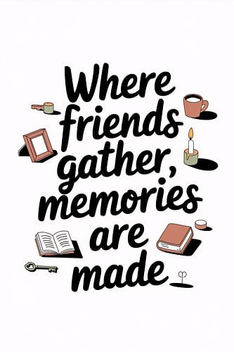 Waar vrienden samenkomen herinneringen