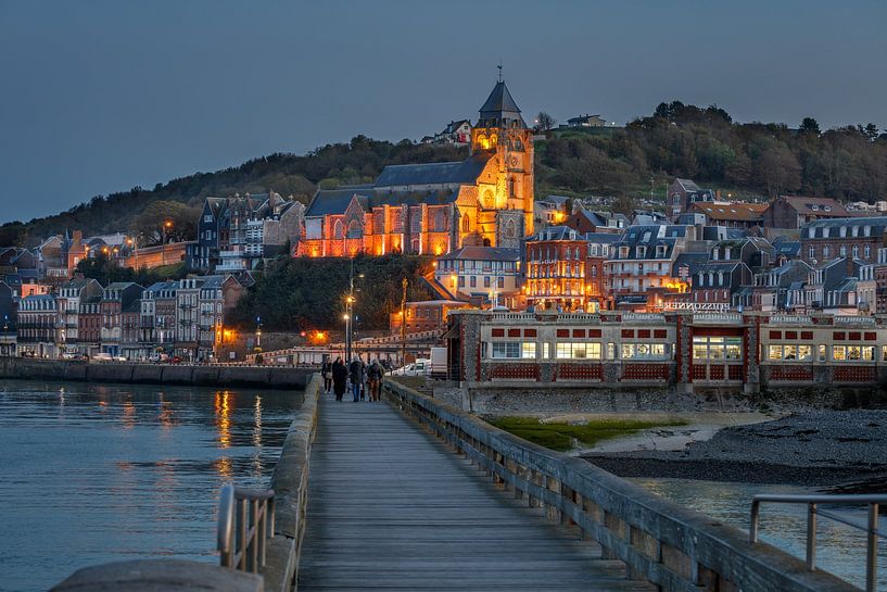 Normandy, Le Tréport, View of the Église Saint-Jacques by Christoph Hermann