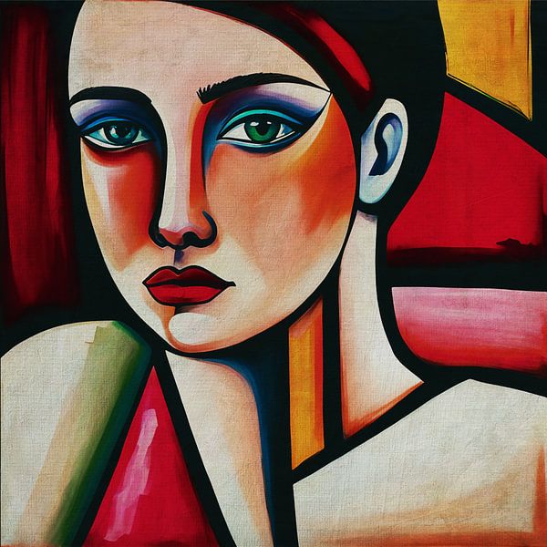 Porträts im expressionistischen Stil Nr.11 von Jan Keteleer