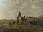 A Horseman with a Cowherd and Two Boys in a Meadow, and Seven Cows, Aelbert Cuyp by Masterful Masters thumbnail