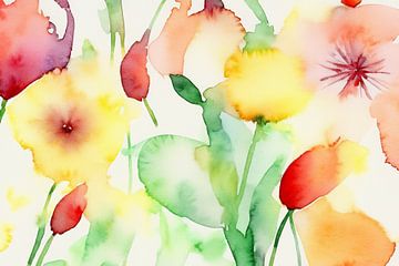 Aquarelle de fleurs