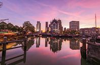 Oude Haven rosa Dämmerung, Rotterdam von Gea Gaetani d'Aragona Miniaturansicht