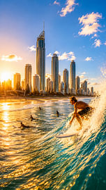 Sunset Surf – Surfer's Paradise, Gold Coast