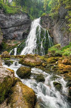 Waterfall in Golling in Austria by Michael Valjak