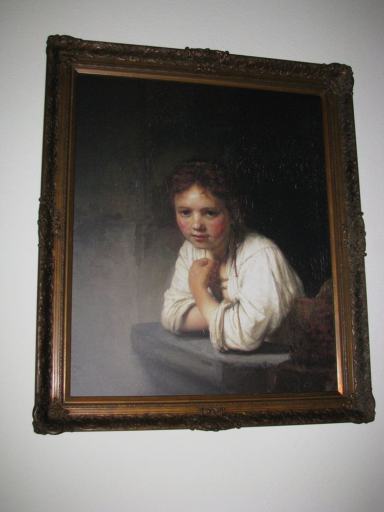 Mädchen im Fenster - Rembrandt van Rijn 