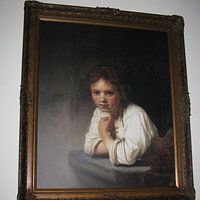 Kundenfoto: Mädchen im Fenster - Rembrandt van Rijn, auf leinwand