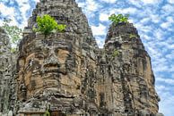 Gesichter des Bayon, Angkor Thom, Kambodscha von Jan Fritz Miniaturansicht