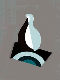 1950s geometry still life by Mad Dog Art