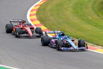 Alpine en Ferrari formule 1