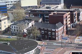Almelo centrum, foto van boven af von Persbureau Hofman B.V.