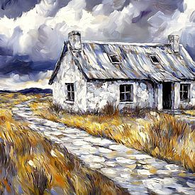 Verlaten huisje in Ierland van Frank Heinz