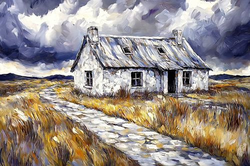 Verlaten huisje in Ierland