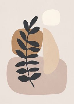 Abstracte Kunst Minimal Plant van ThingDesign
