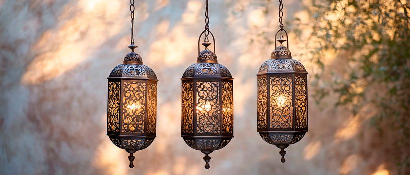 Elegant hanging lamps by Poster Art Shop