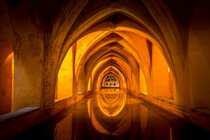 Royal bath in the Real Alcazar in Seville by Rene Siebring