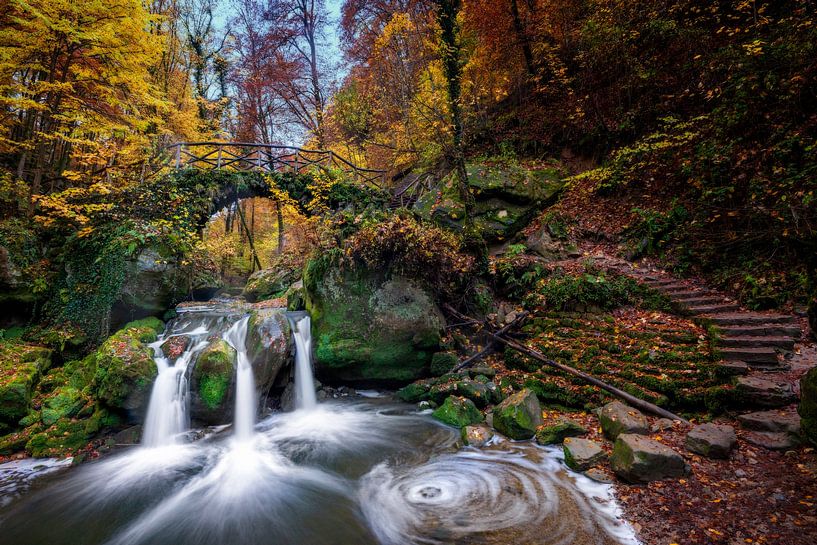 L'automne dans le Mullerthal - L'étang de tir par Dieter Meyrl