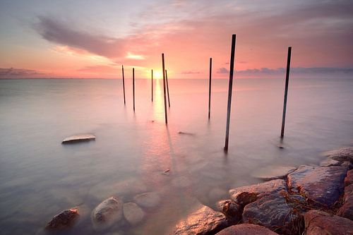 Postes dans l'IJsselmeer