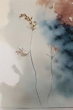 Sereen Japandi Art schilderij: ZEN moment van Studio Pieternel