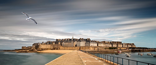 Vue sur Saint-Malo, en Bretagne, en France.