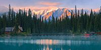 Sonnenaufgang Emerald Lake, Kanada von Henk Meijer Photography Miniaturansicht