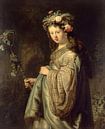 Saskia als Flora, Rembrandt van Rembrandt van Rijn thumbnail