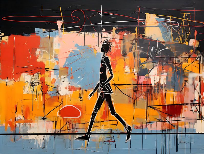 Gemälde von Basquiat von PixelPrestige