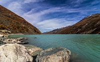 Reservoir between the Swiss mountains